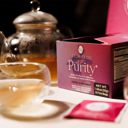 Purity – Organic Hibiscus & Herbal Detox Tea for Cleansing and Digestion