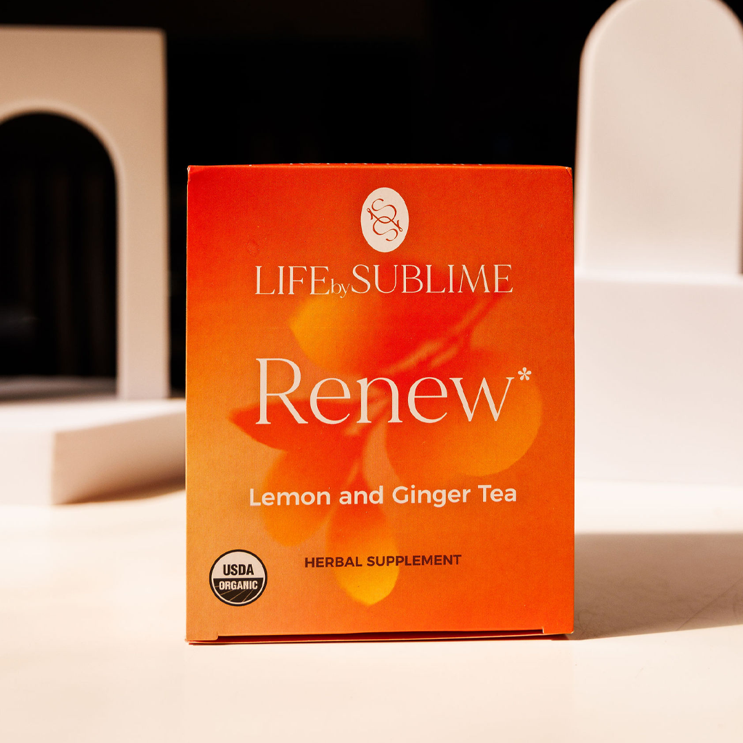 Renew – Organic Lemon Ginger Tea for Digestion & Gut Health