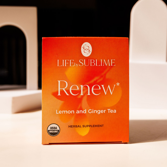 Renew – Organic Lemon Ginger Tea for Digestion & Gut Health