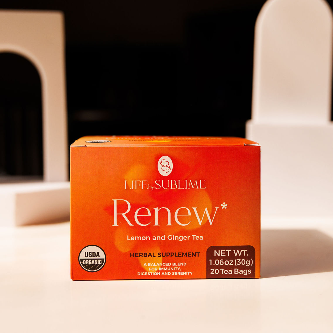 Renew – Organic Lemon Ginger Tea for Digestion & Gut Health